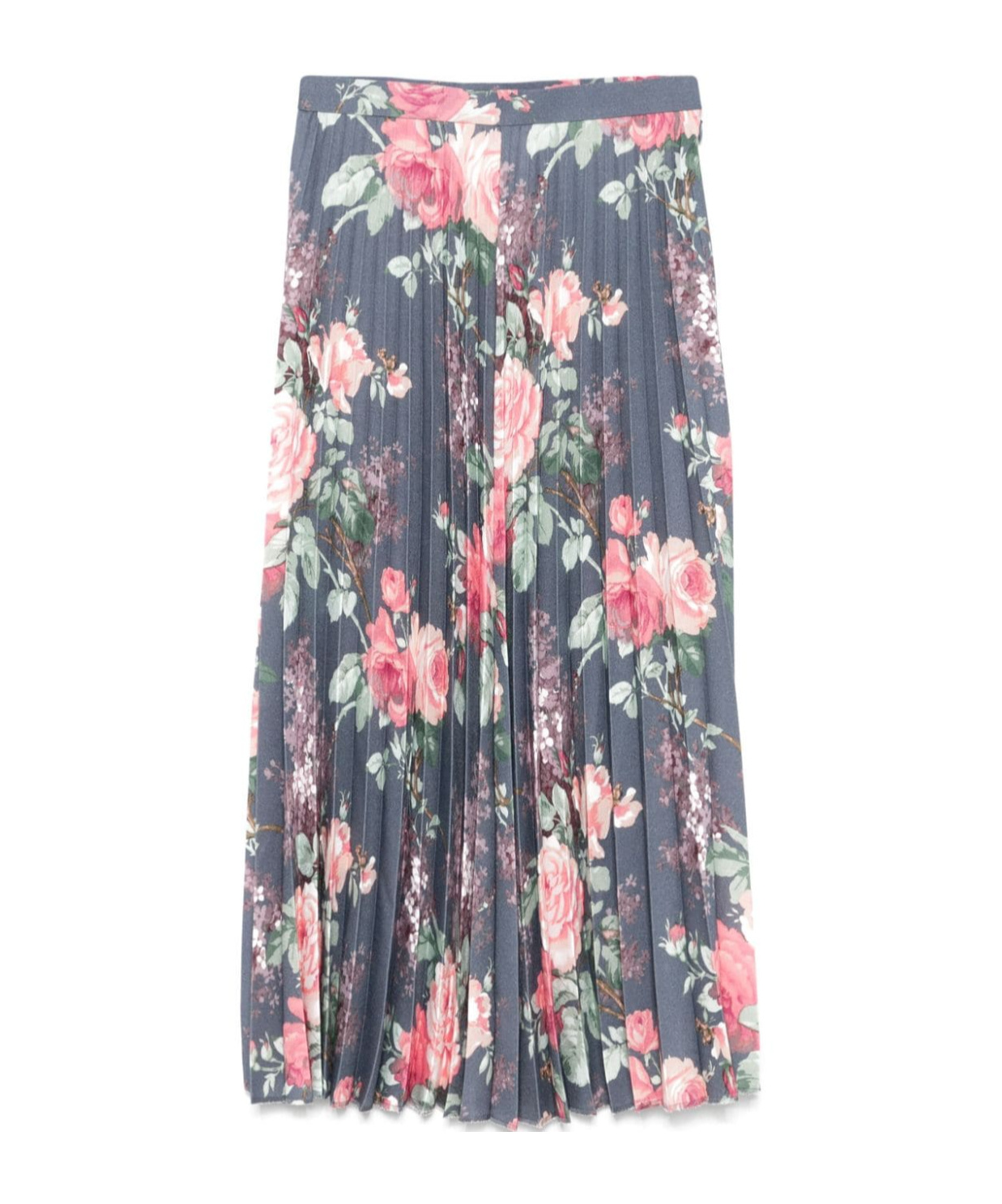 Junya Watanabe Printed Midi Skirt In Blue