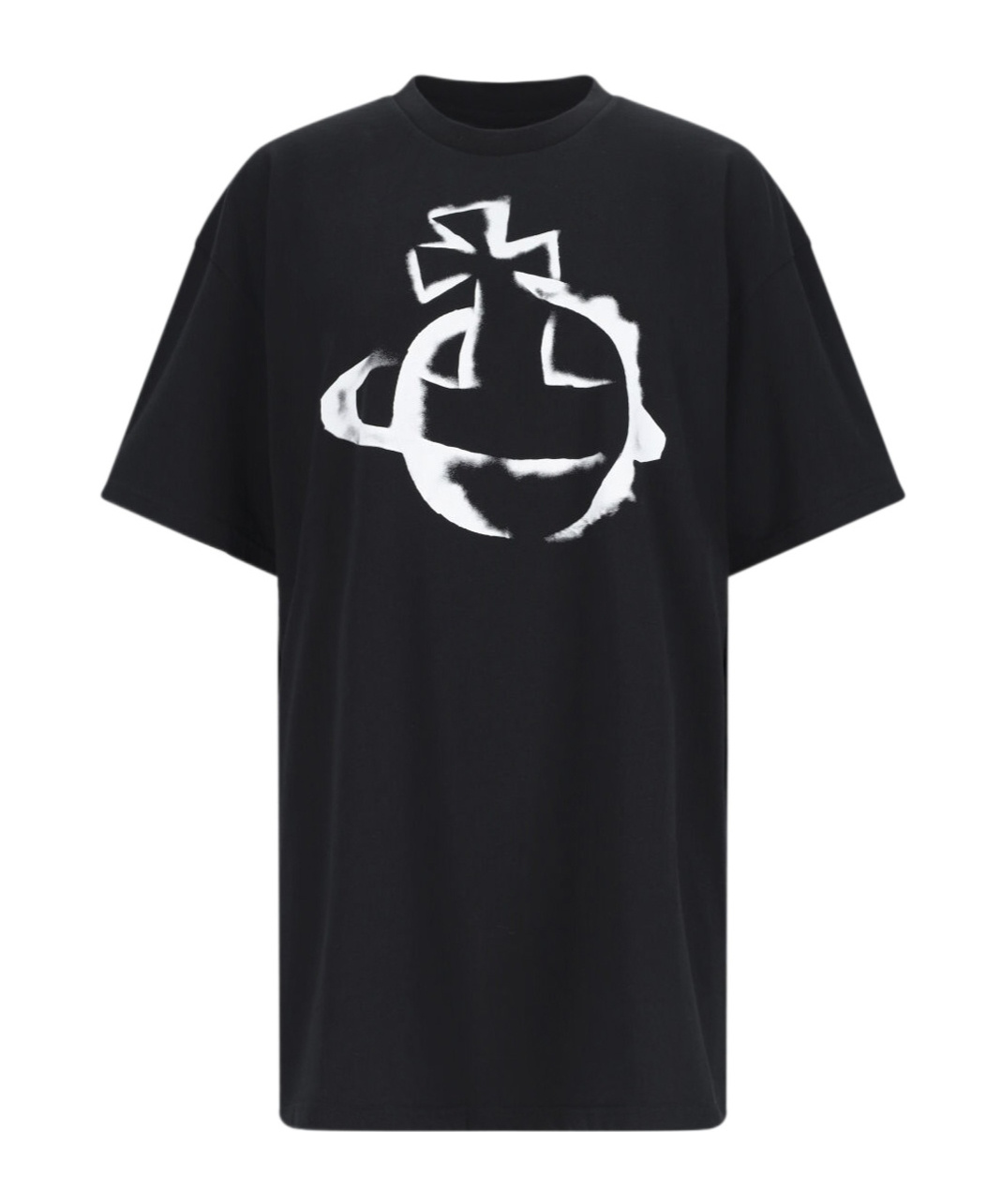 Shop Vivienne Westwood Orb Logo-printed Crewneck T-shirt In Black