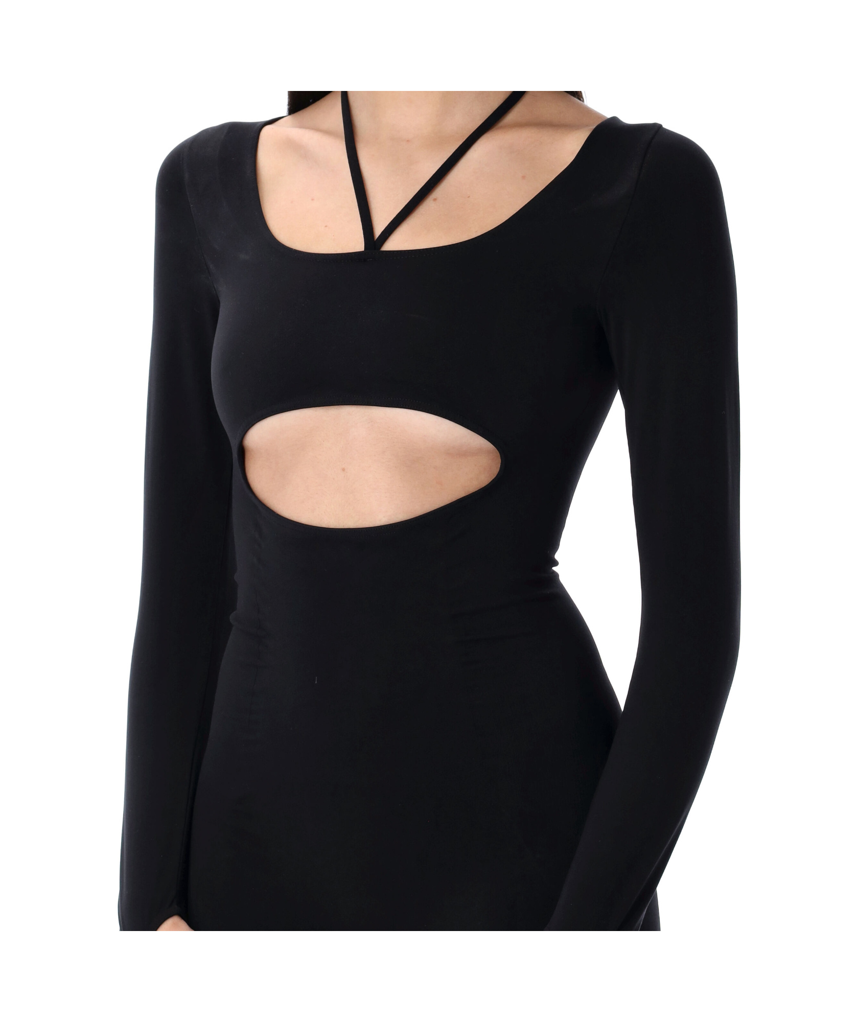 Andreädamo Andreādamo Sculpting Jersey Jumpsuit In Black