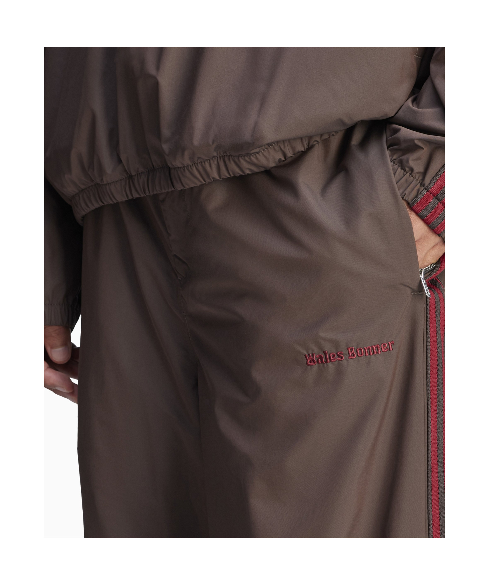 Shop Adidas Originals X Wales Bonner 3-stripes Trousers In Brown