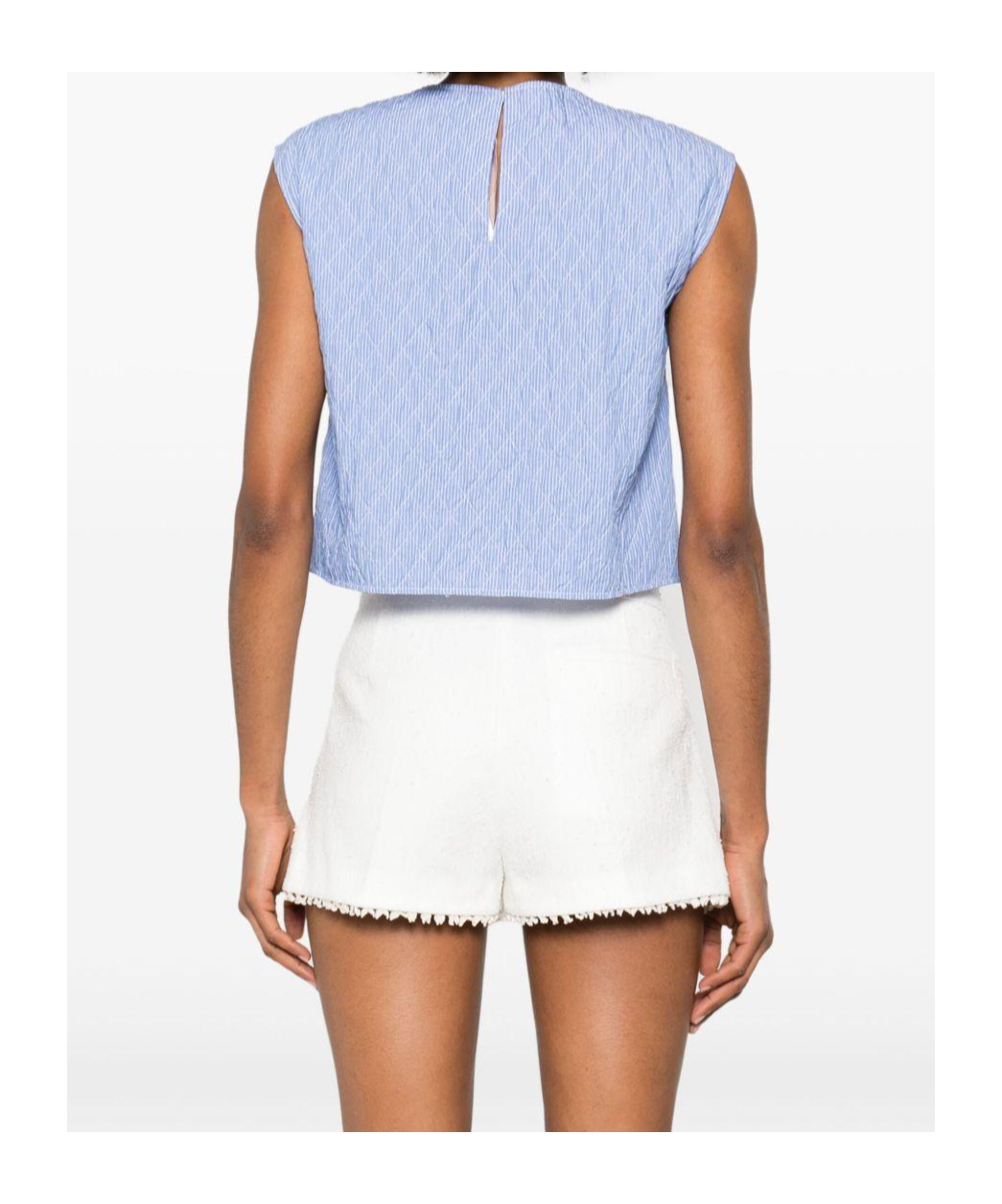 N°21 N21 Embellished Sleeveless Top In Blue