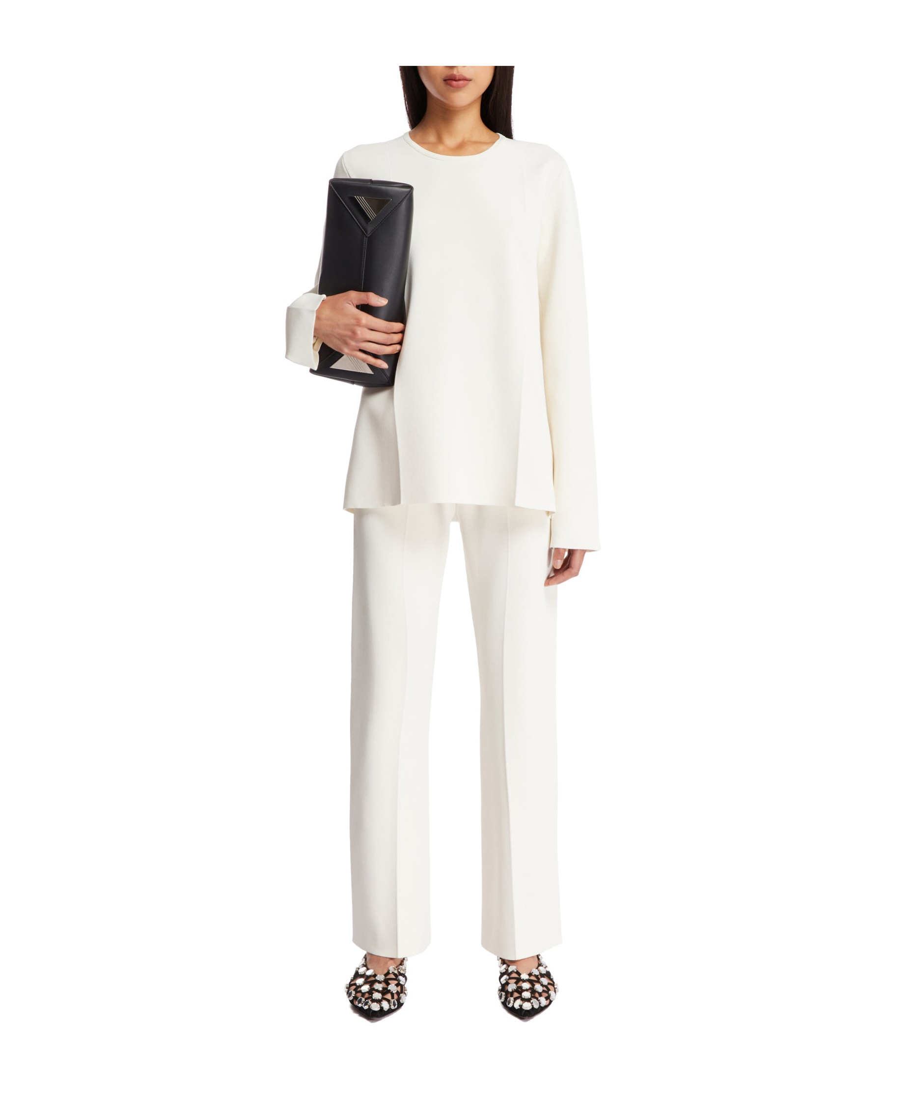 Jil Sander Long-sleeved T-shirt In White