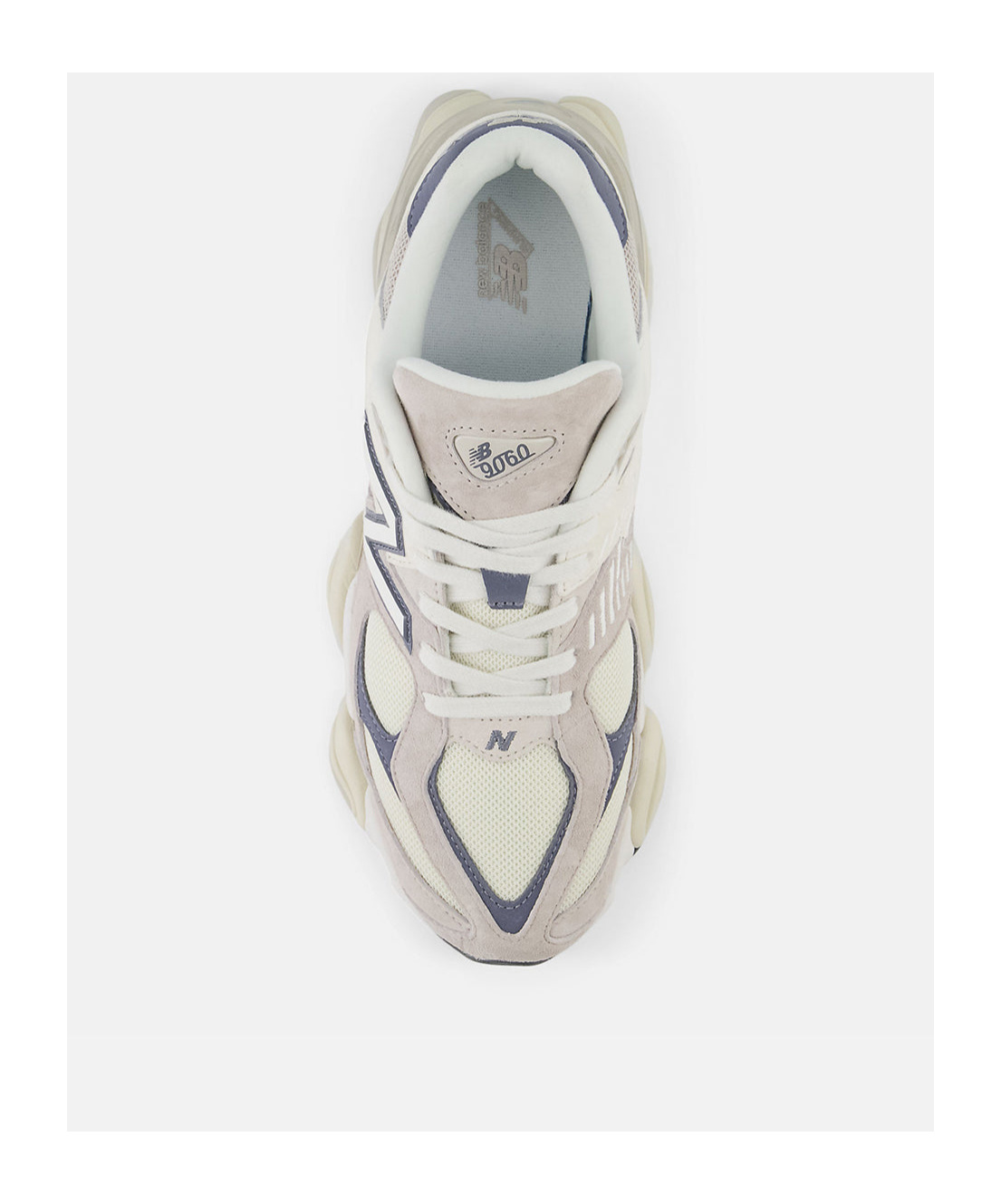 New Balance 9060 Low-top Suede And Mesh Sneakers In Nude