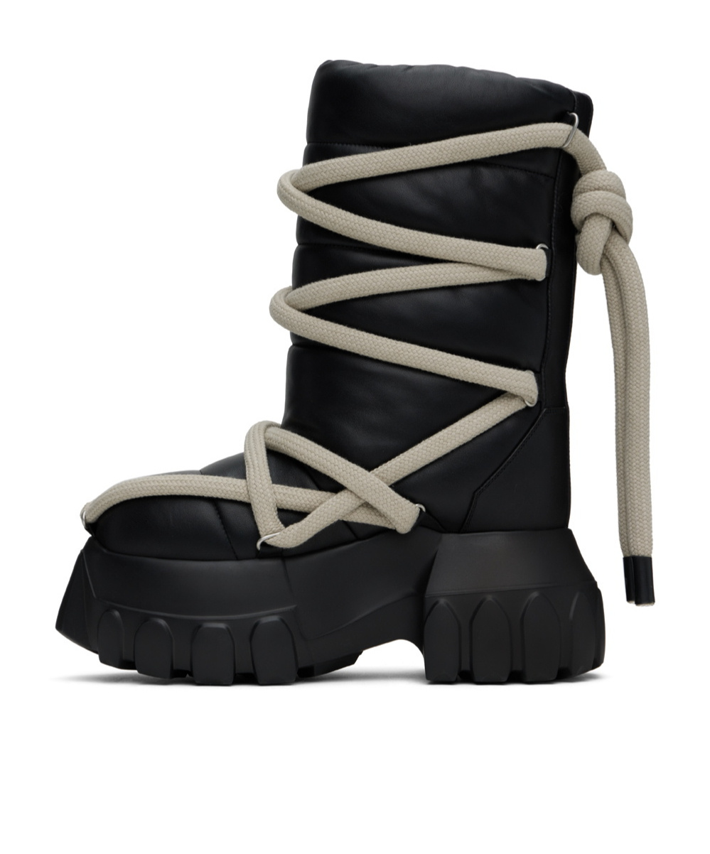 RICK OWENS LACING SHORT BOOTS