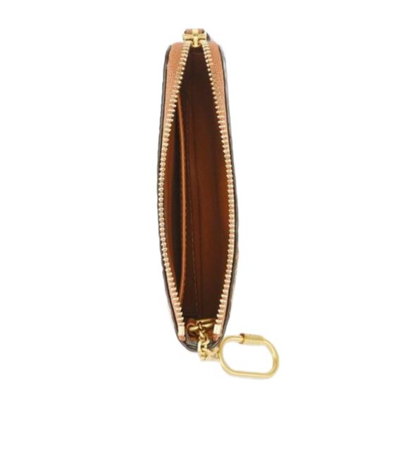 Mcm Aren Card Pouch In Visetos In Brown