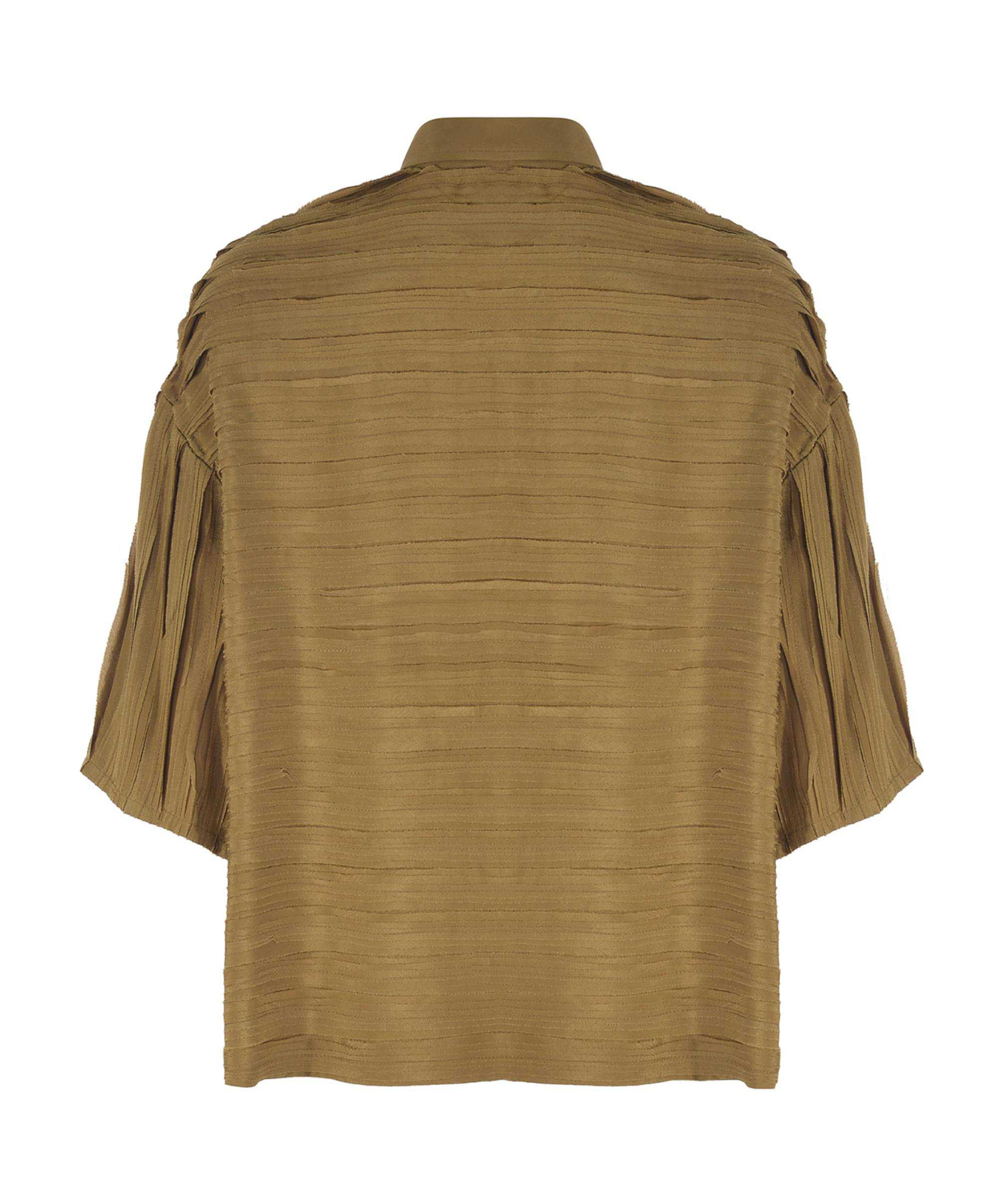 Alysi Lapel Polo Shirt In Green
