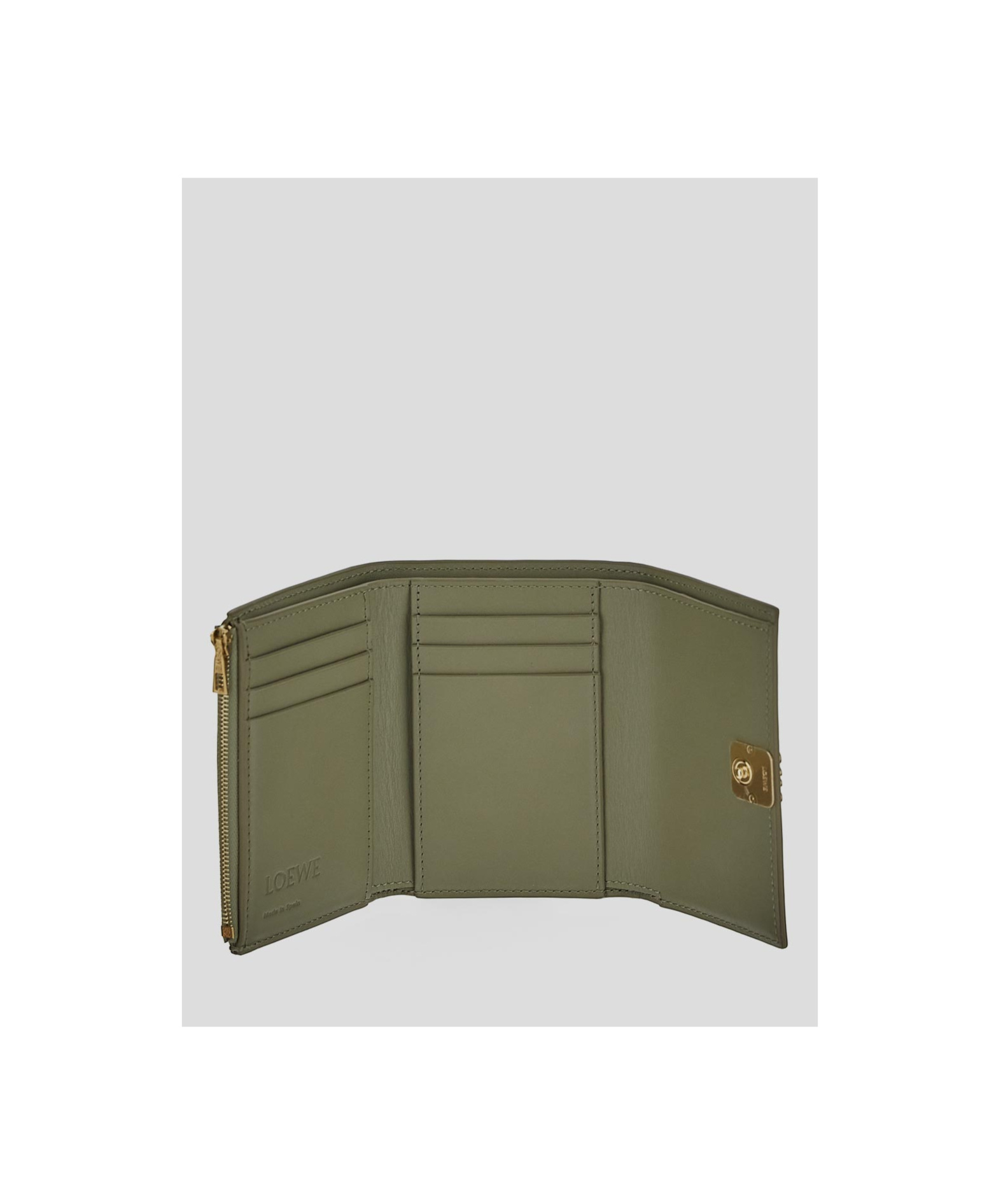 Loewe Folding Wallet In Green