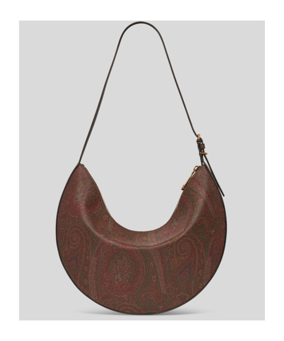 Etro Hobo Essential Small Shoulder Bag In Brown