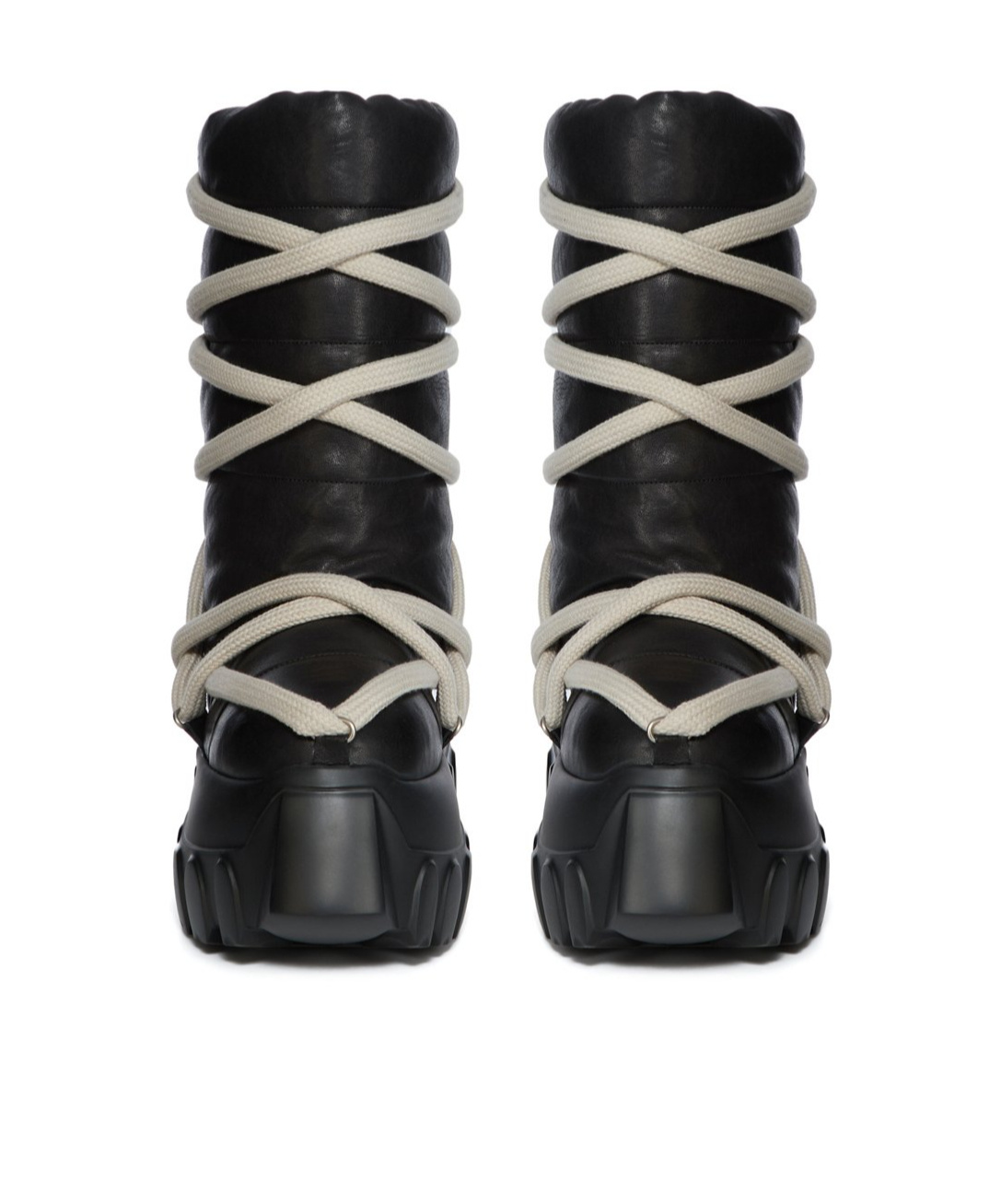 Rick Owens Round-toed Ankle Boots In Black