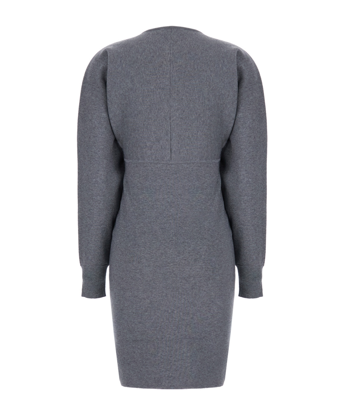Max Mara Rodi Abito Lana Viscosa Zip Davanti In Gray
