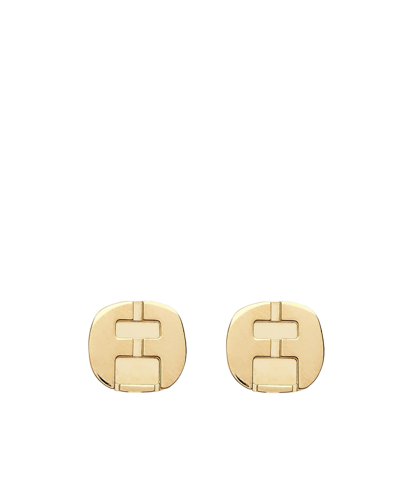 Ferragamo Double F-pattern Earrings In Golden