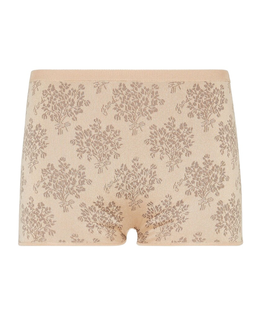 Fendi Elastic Waistband Shorts In Nude