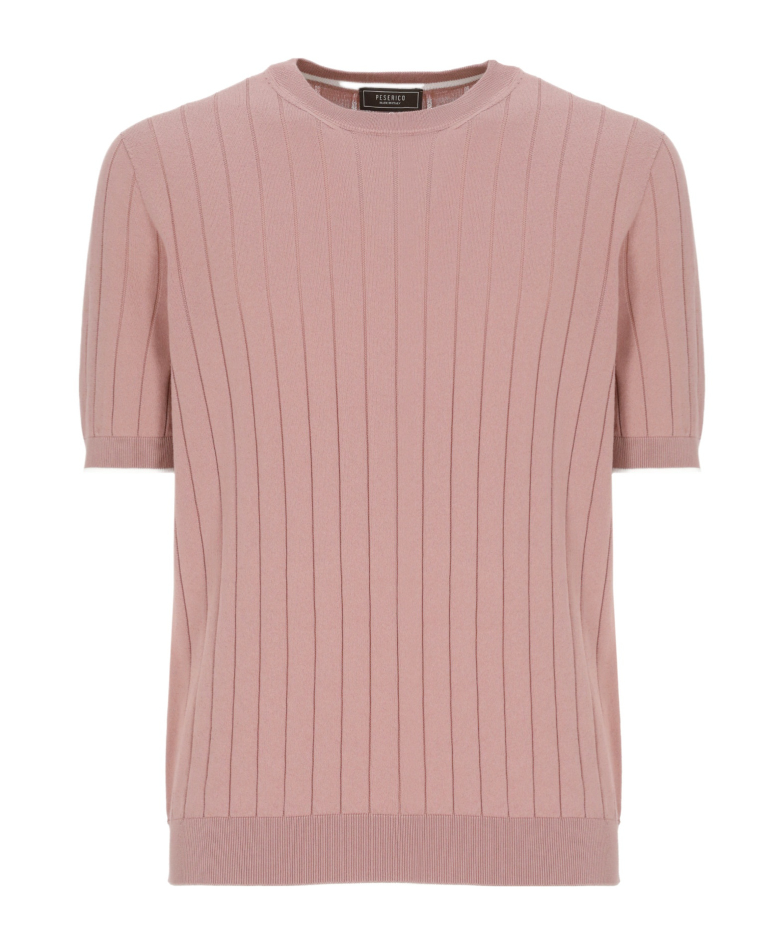 Peserico Short Sleeves Crew Neck T-shirt In Pink
