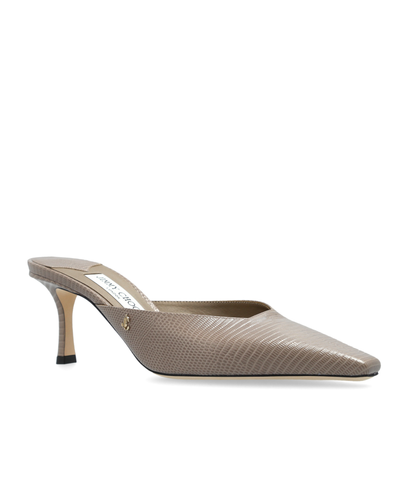 Jimmy Choo Square Toe High Heel Sandals In Green