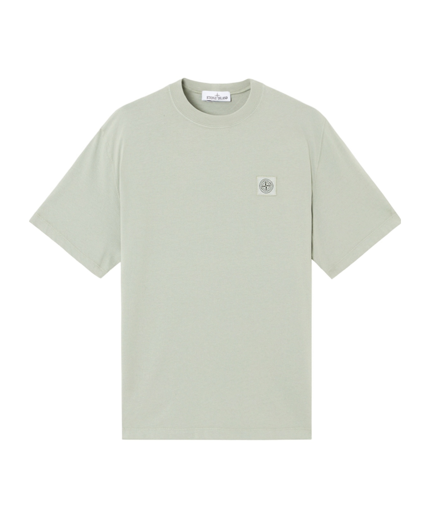 Stone Island 2100034 Combed Organic Cotton Jersey In Green