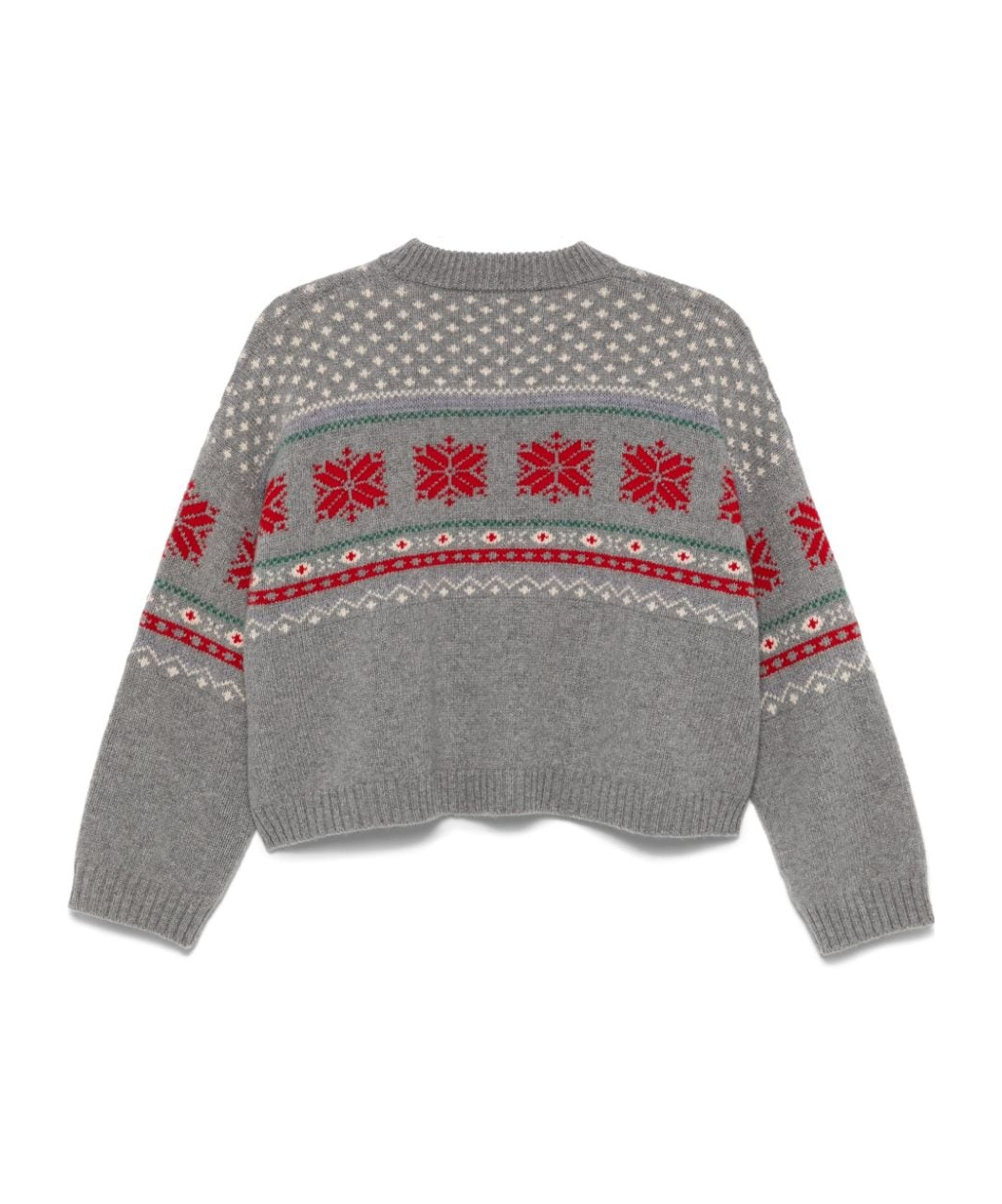 Shop Giada Benincasa Long-sleeved Sweater In Gray