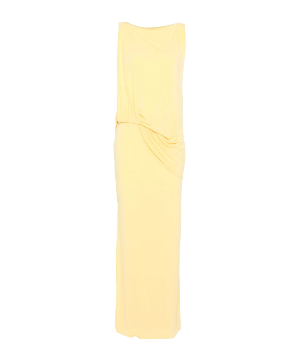 Jacquemus Peplo Draped Maxi Dress In Nude