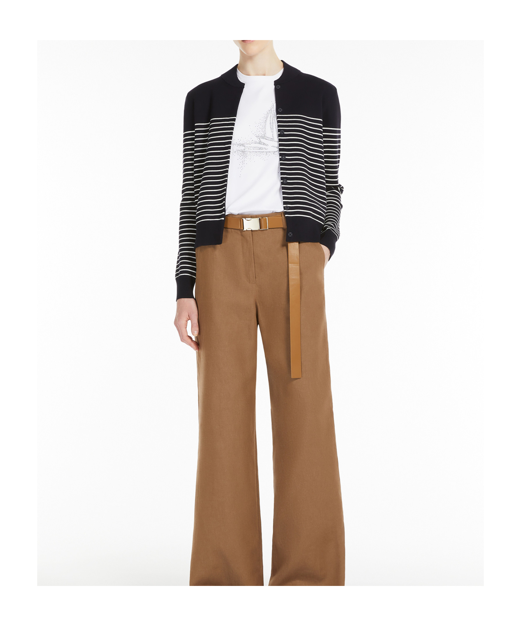 Shop Max Mara Jacquard Viscose Cardigan In Black