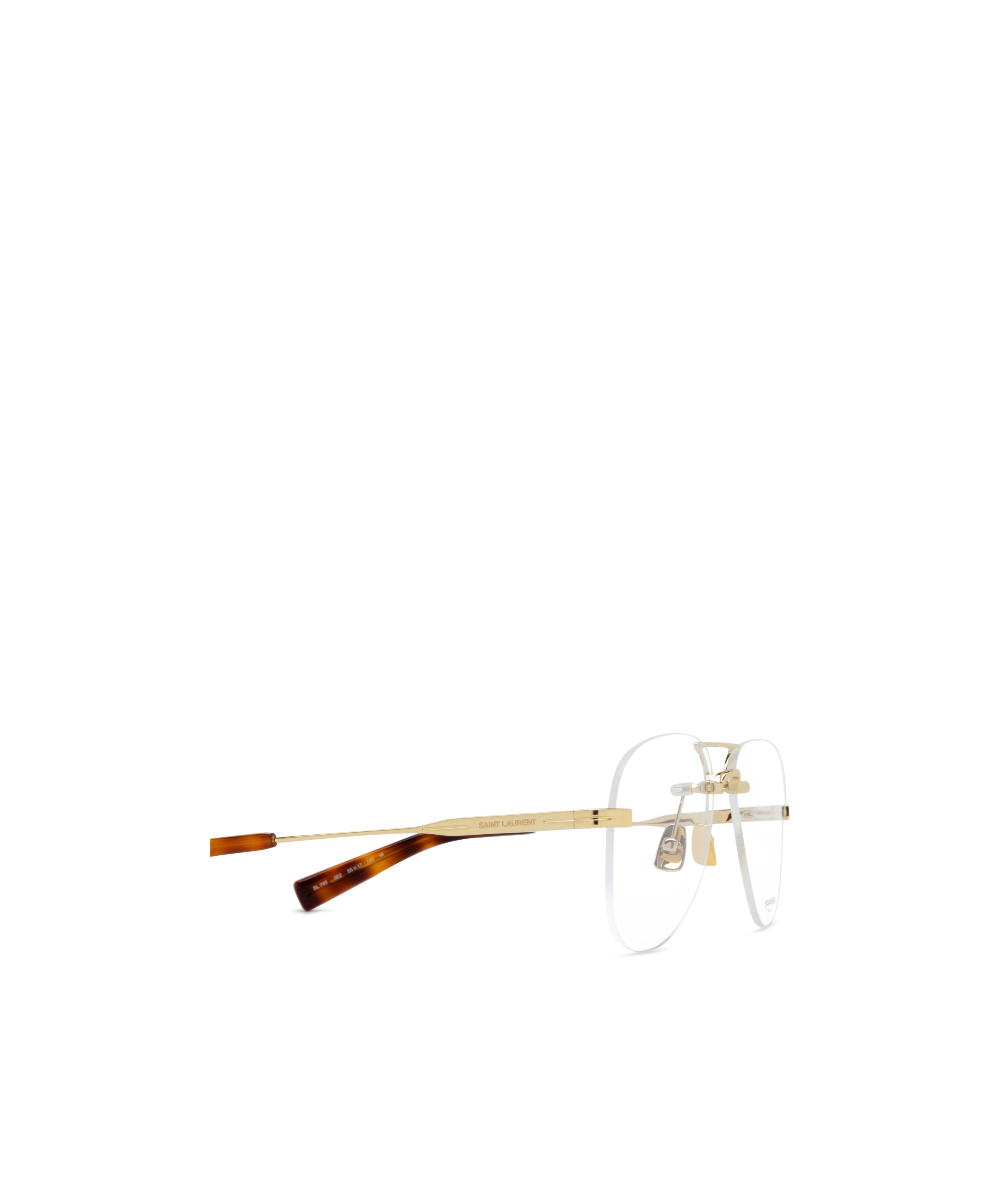Saint Laurent Logo Flat Mirror In White