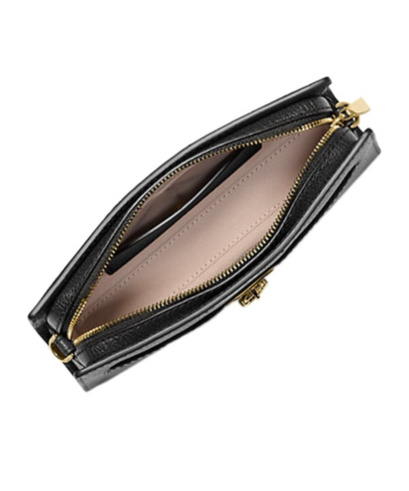 Michael Michael Kors Hamilton Moderne Extra-small Signature Logo Convertible Crossbody Bag In Black