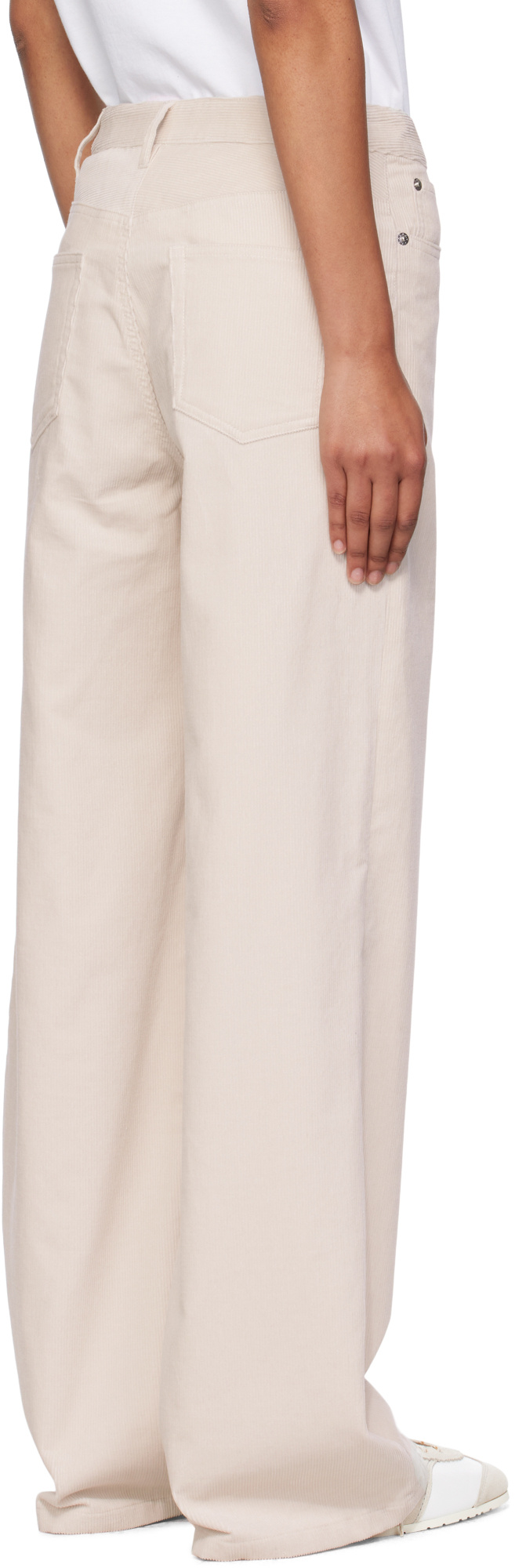 Apc A.p.c. Straight Leg Corduroy Pants In Pink