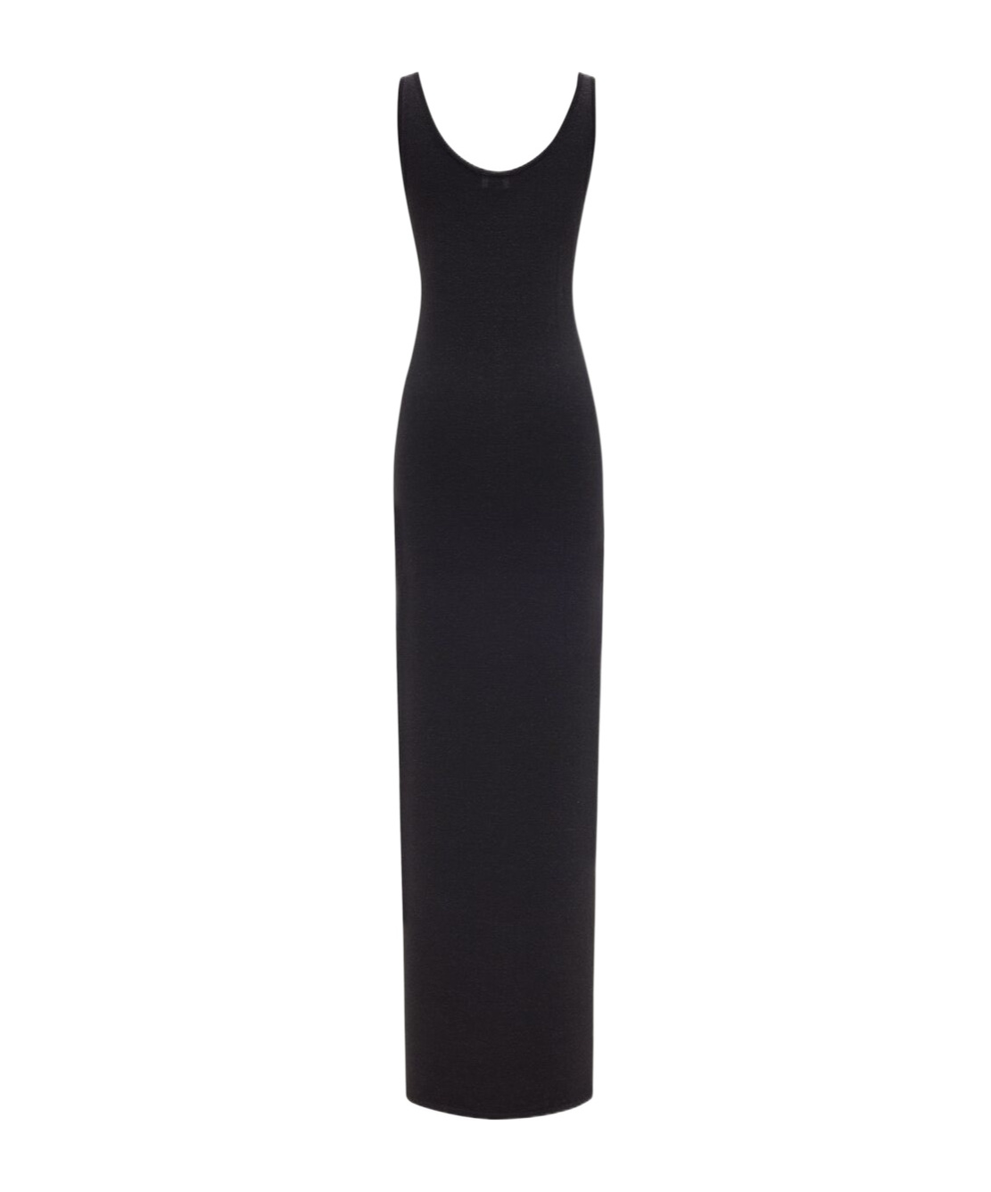Saint Laurent Luxurious Cupro Organic Black Dress For Women | Ss22 Collection In Black