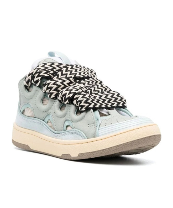 Lanvin Curb Sneakers In Gray