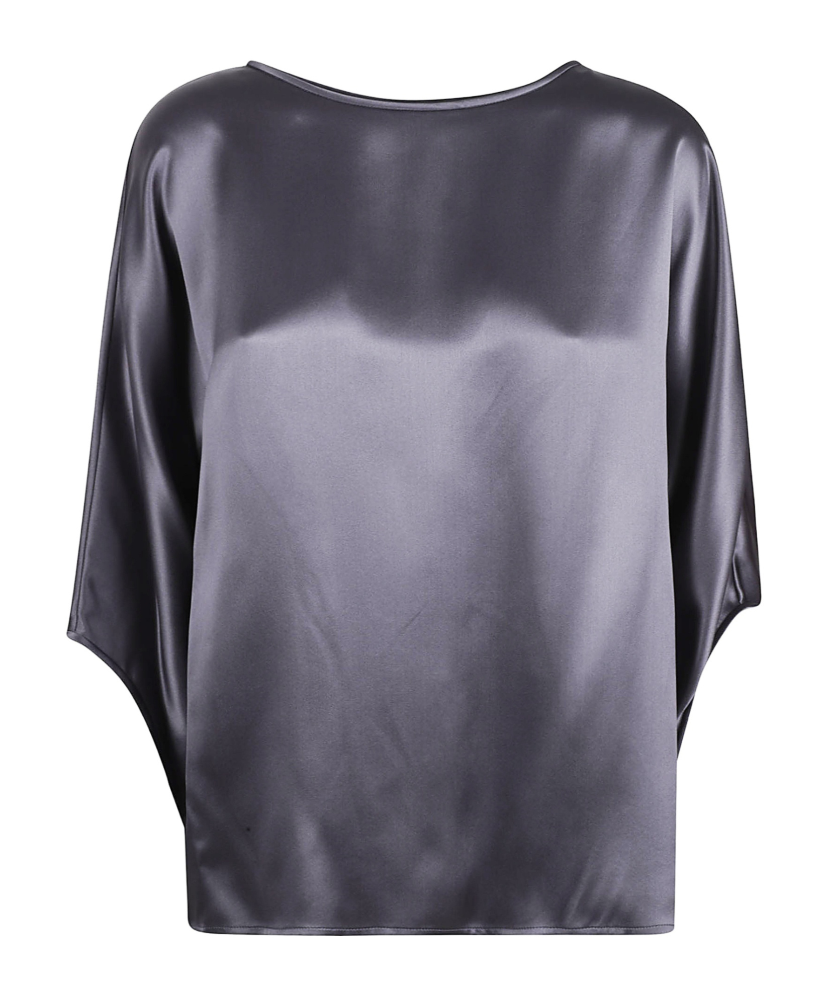 Eleventy Crew Neck Top In Metallic