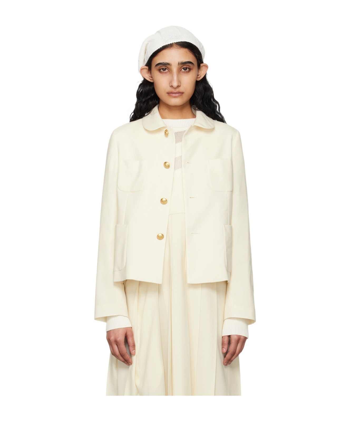 COMME DES GARÇONS PETER PAN-COLLAR CASUAL JACKET 
