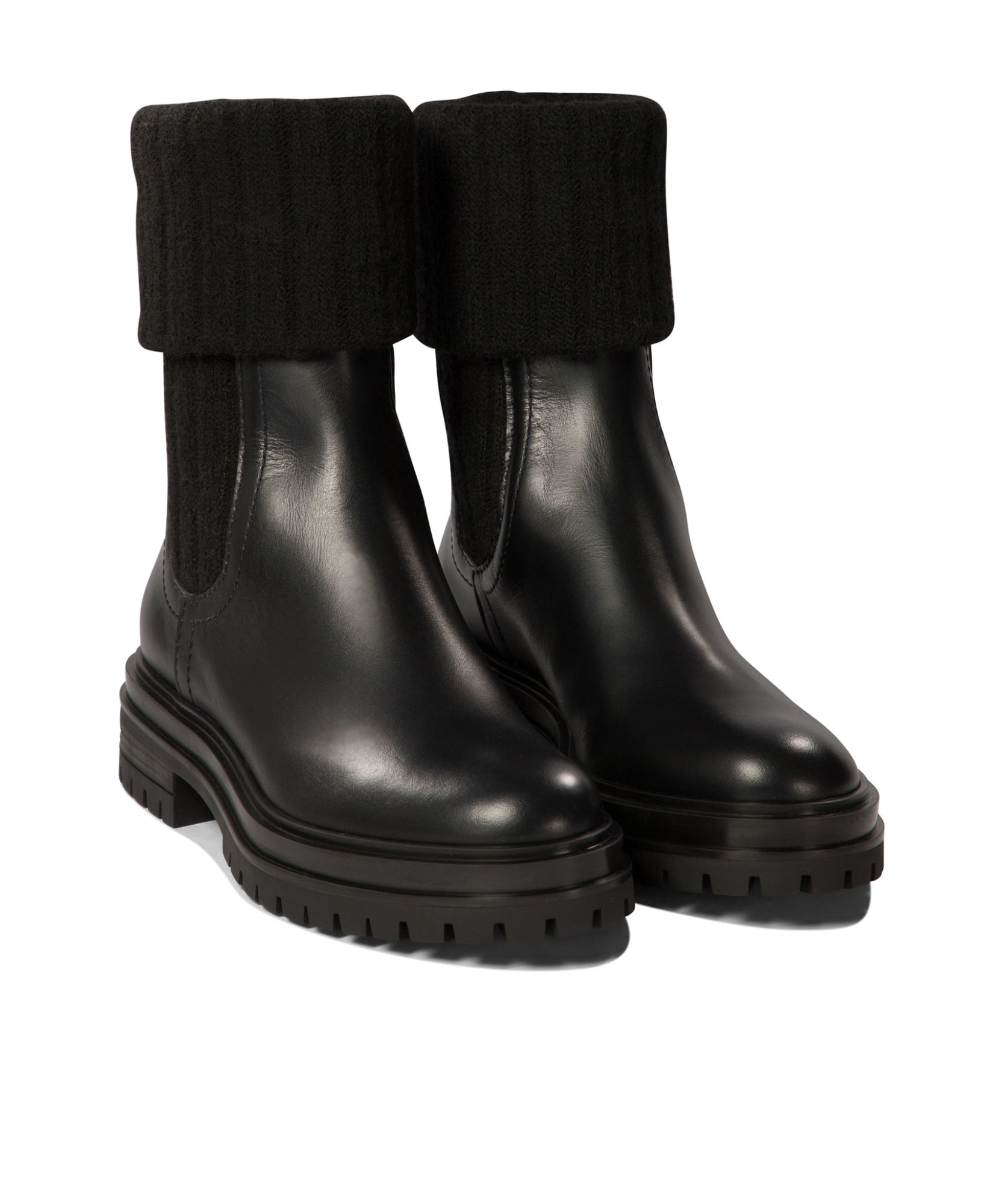 Shop Gianvito Rossi Tenney Ankle Boots In Black