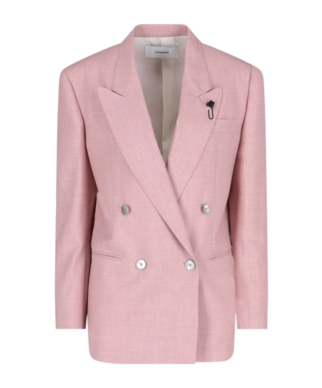 Lardini Long-sleeved Suit Jacket In Pink