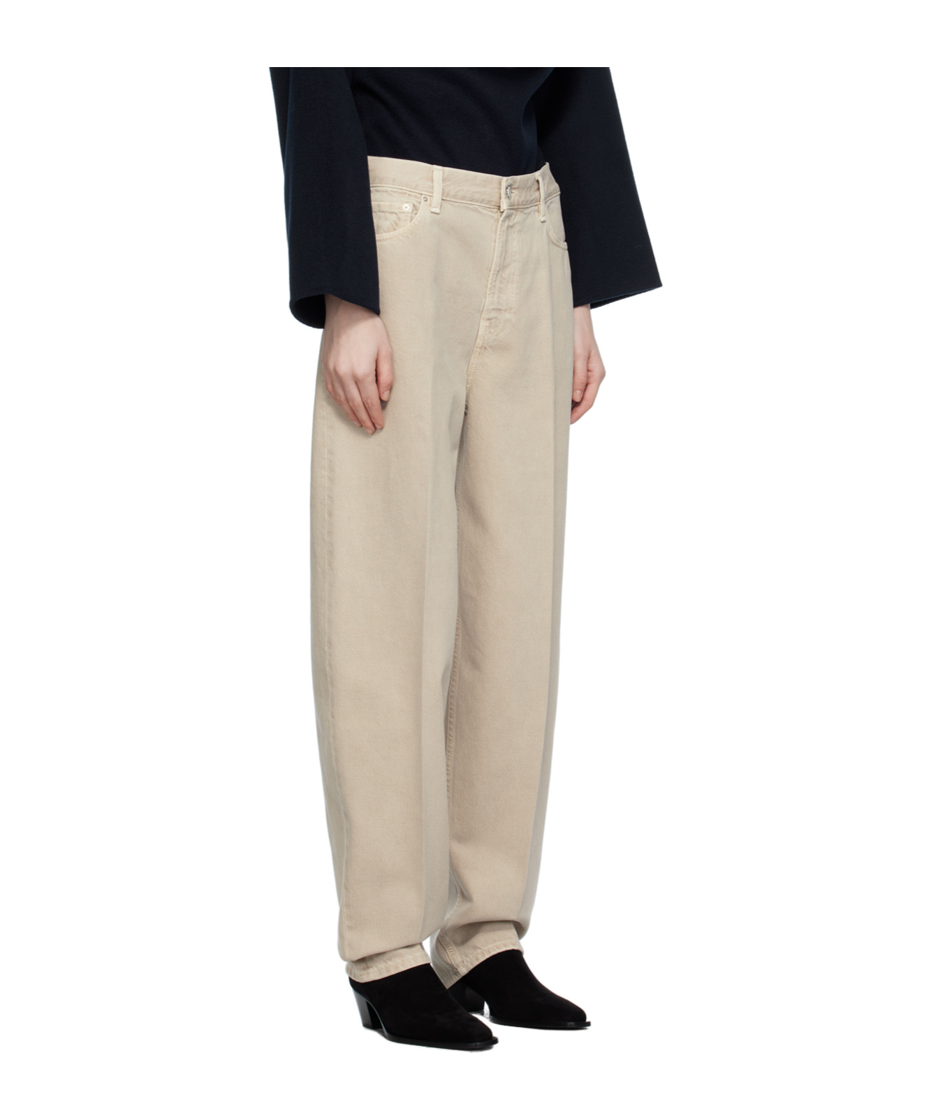 Totême Five-pocket Jeans In Nude