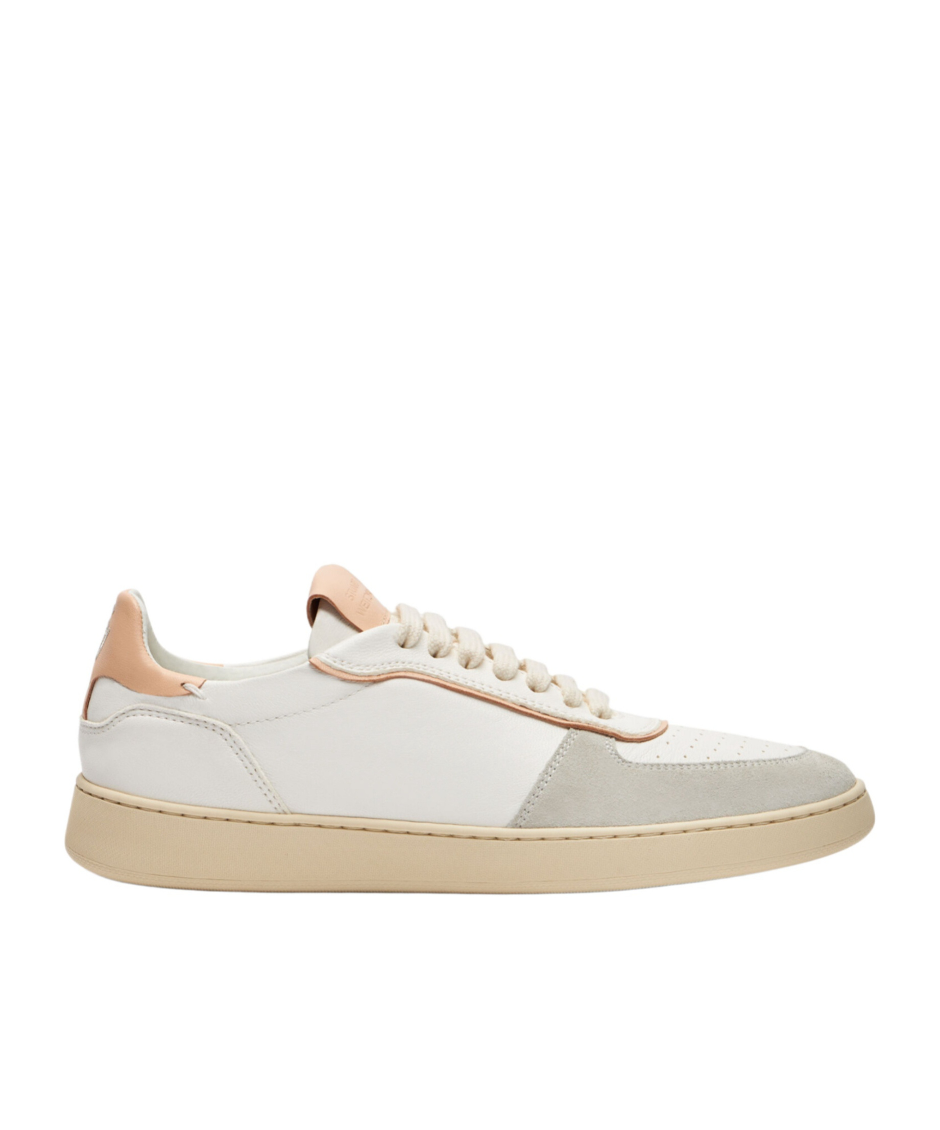 Stuart Weitzman Sw Derby Leather Sneakers In Nude