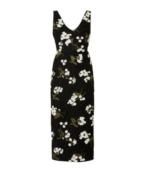 Shop Erdem Sleeveless Dress In Black
