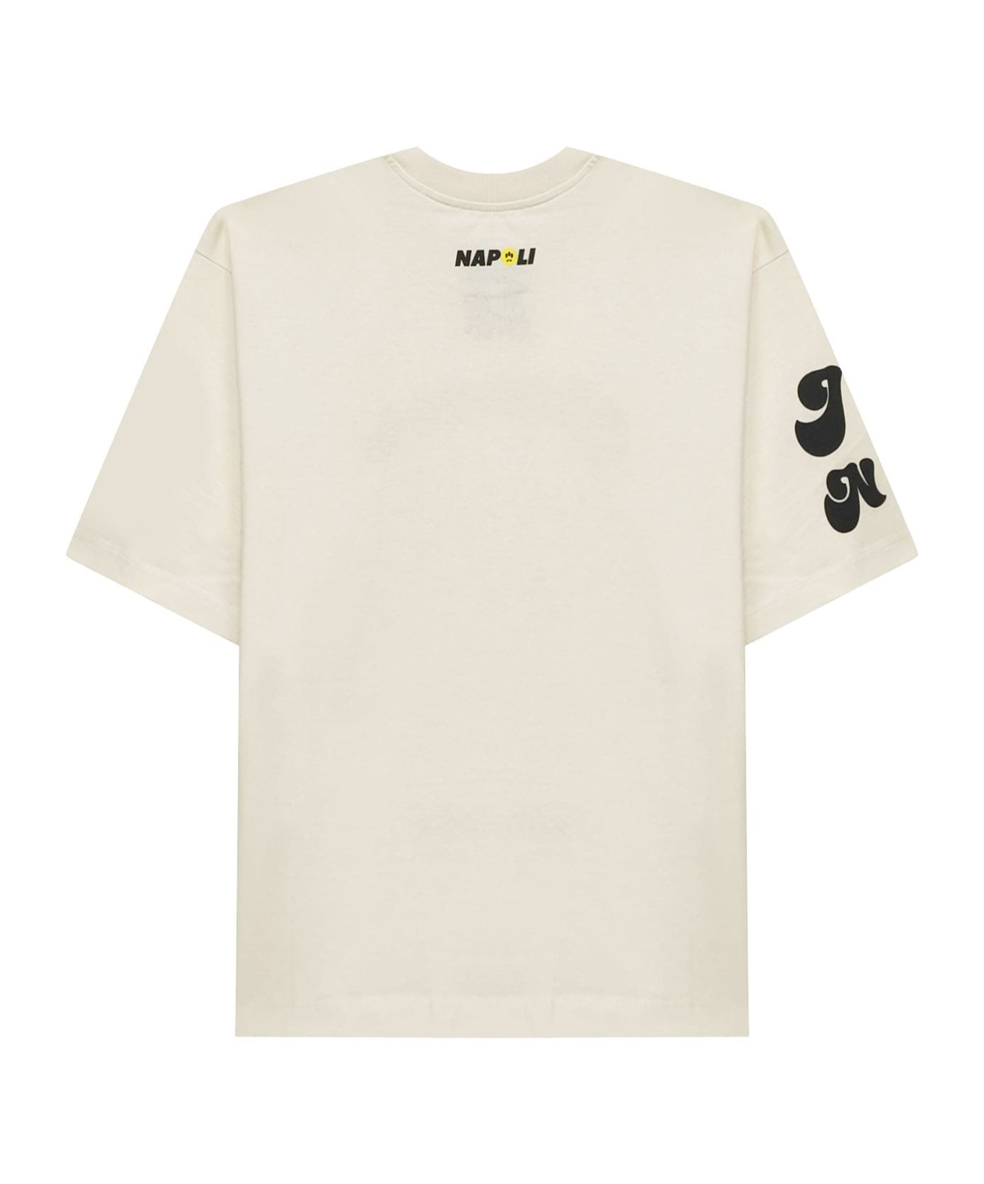 Barrow Chilli-print Crewneck T-shirt In White