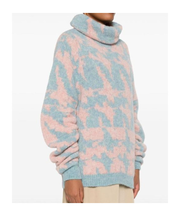 Shop Dries Van Noten Long-sleeved Sweater In Gray