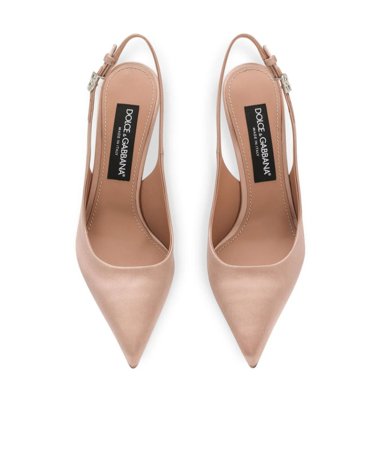 Dolce & Gabbana Dolce&gabbana Pointed Toe Slingback Stiletto Pump In Nude