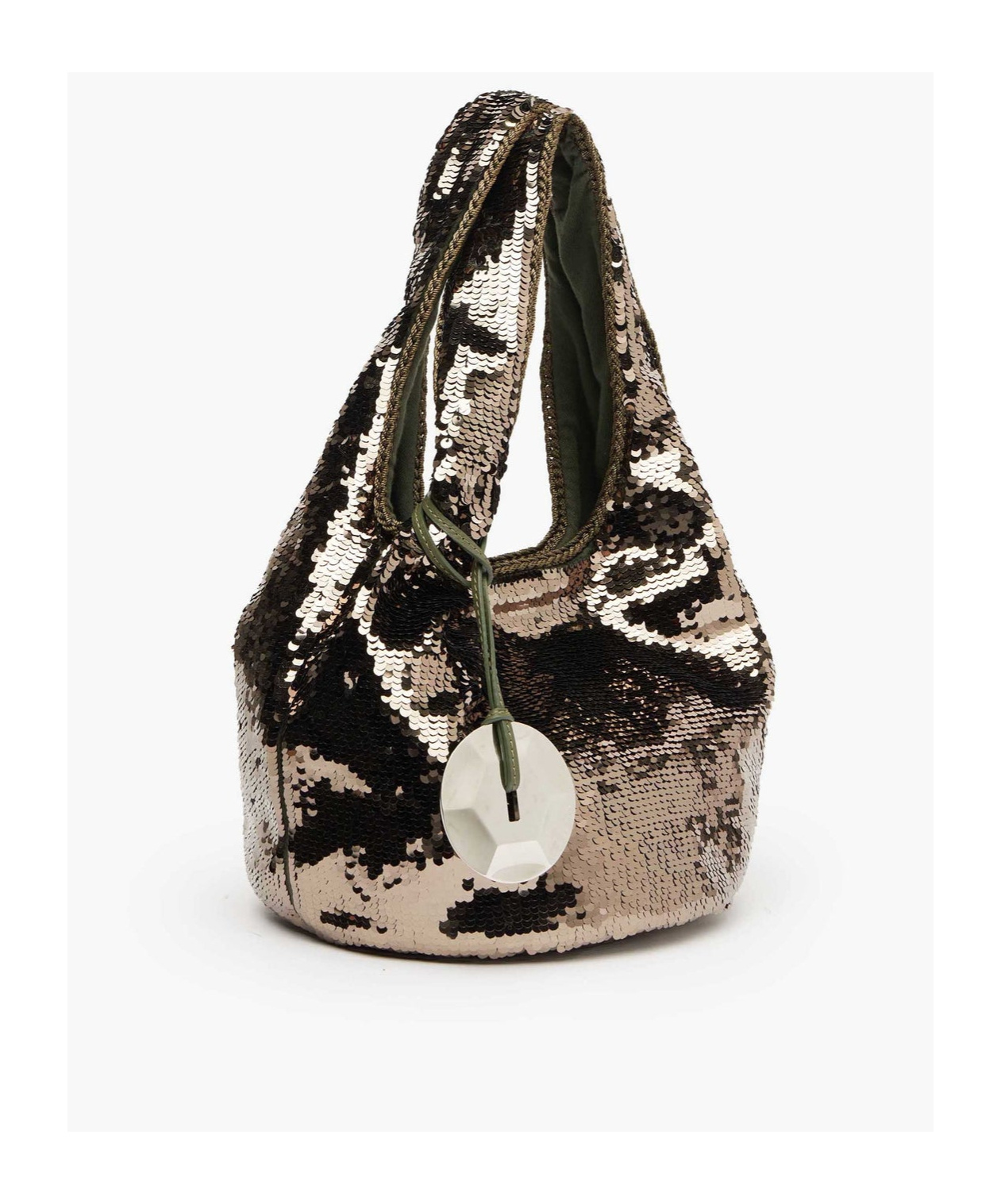 Jw Anderson Sequin Embellished Shoulder Bags With Two Handles In Black