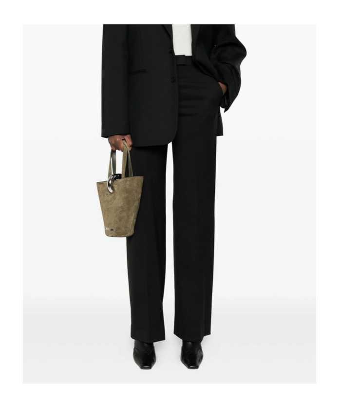 The Frankie Shop Belt Loop Casual Pants In Black