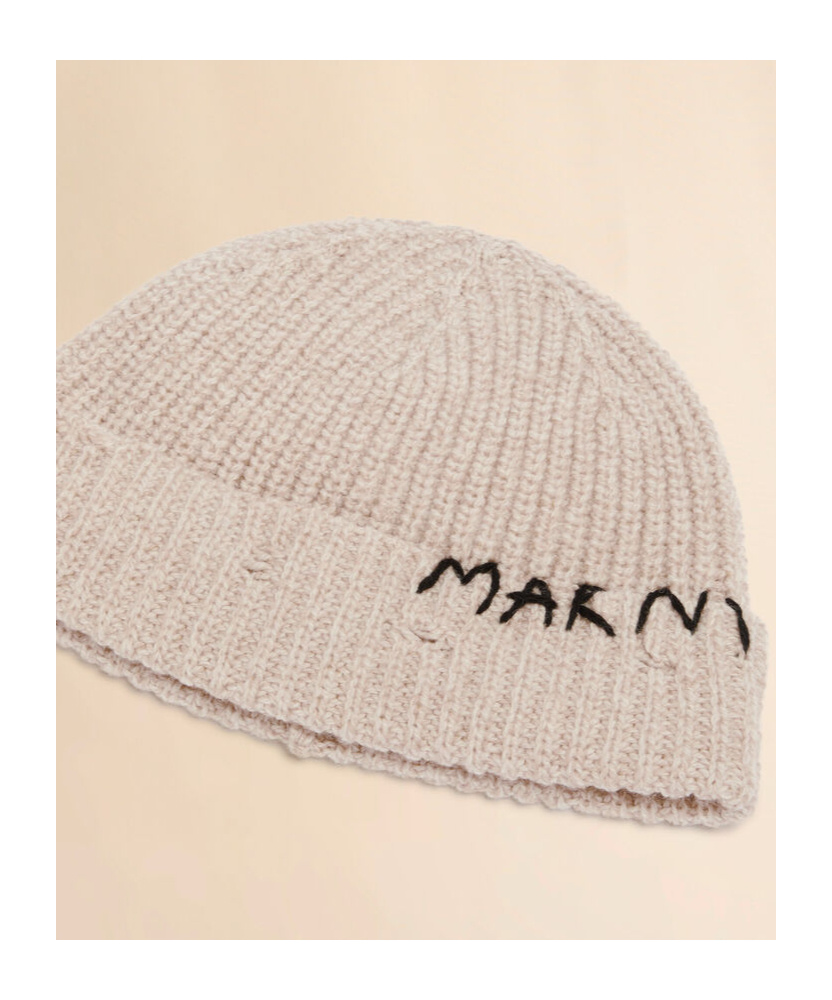 Marni Logo-embroidered Beanie Hat