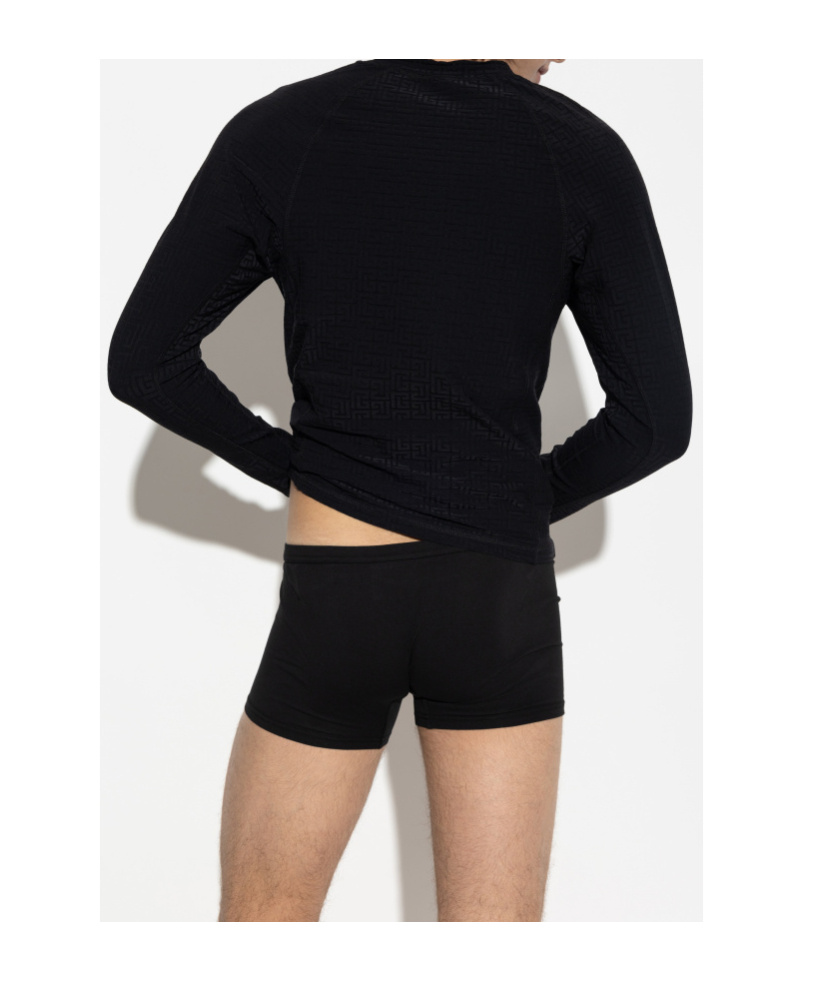 Balmain Long-sleeved T-shirt In Black