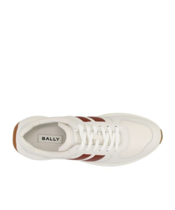 Bally White Leather Darsyl Sneakers In White