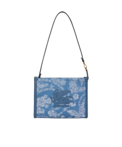 ETRO FLORAL DENIM POUCH