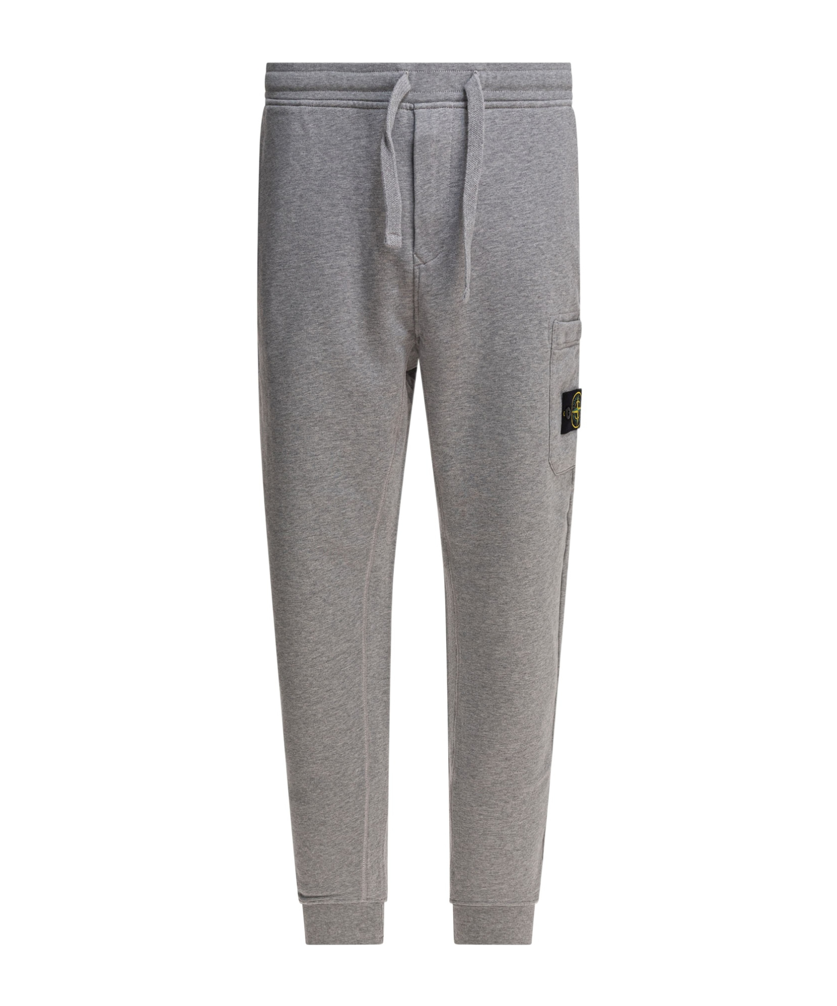 Stone Island Compass-appliqué Track Pants In Dust And Gray Mixed Color