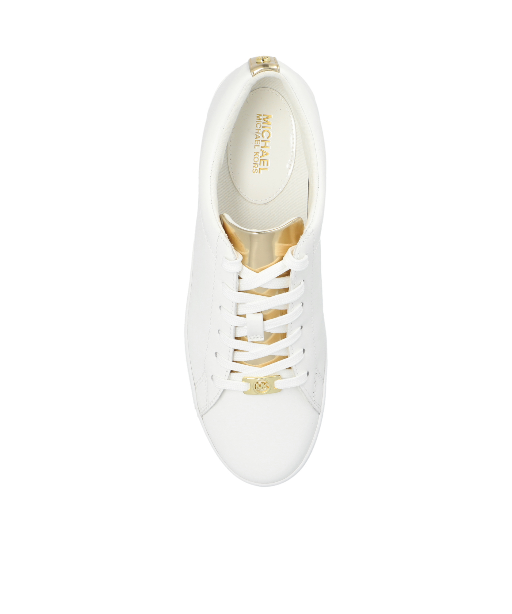 Shop Michael Michael Kors Keaton Two-tone Sneakers In White