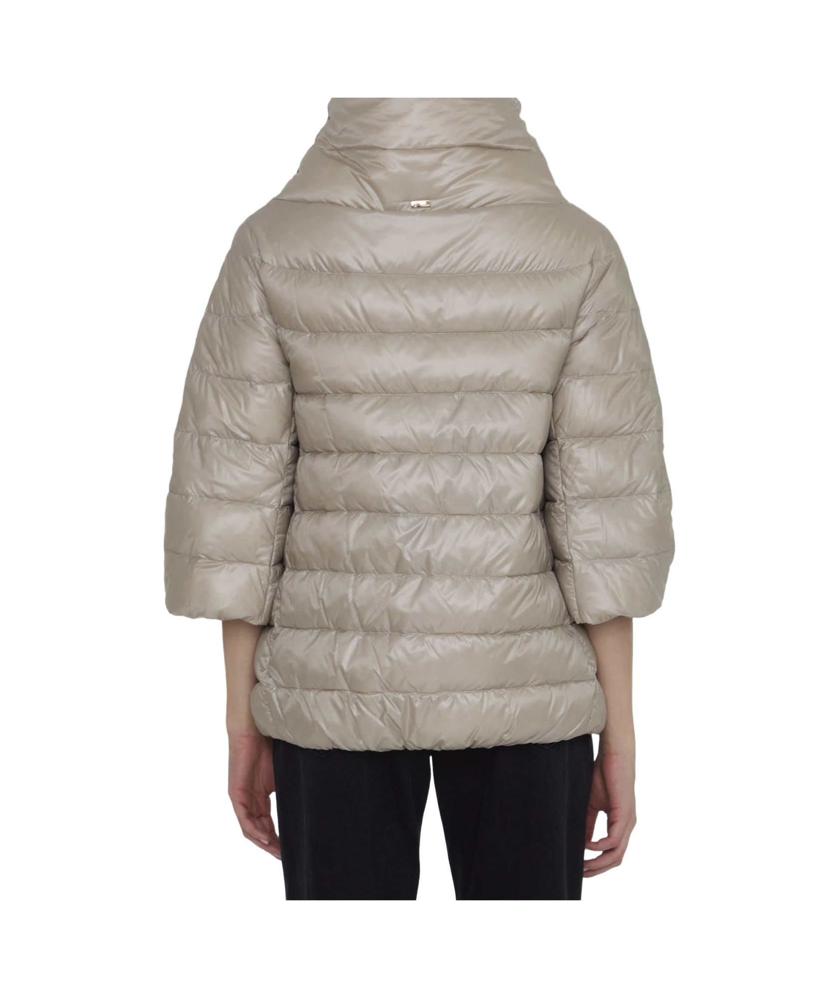 Herno Down Jacket In Nylon In Neutral