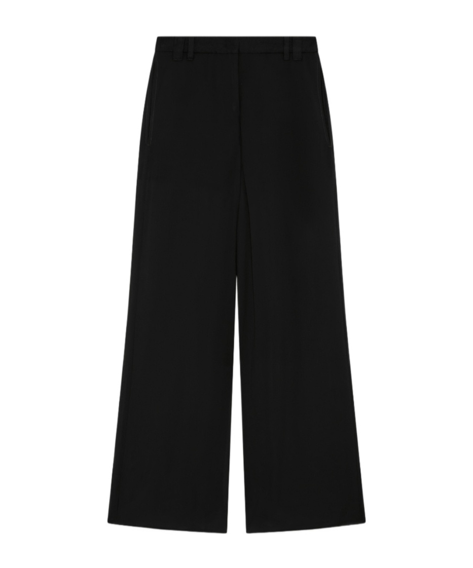 Marella Georgette Double Trousers In Black