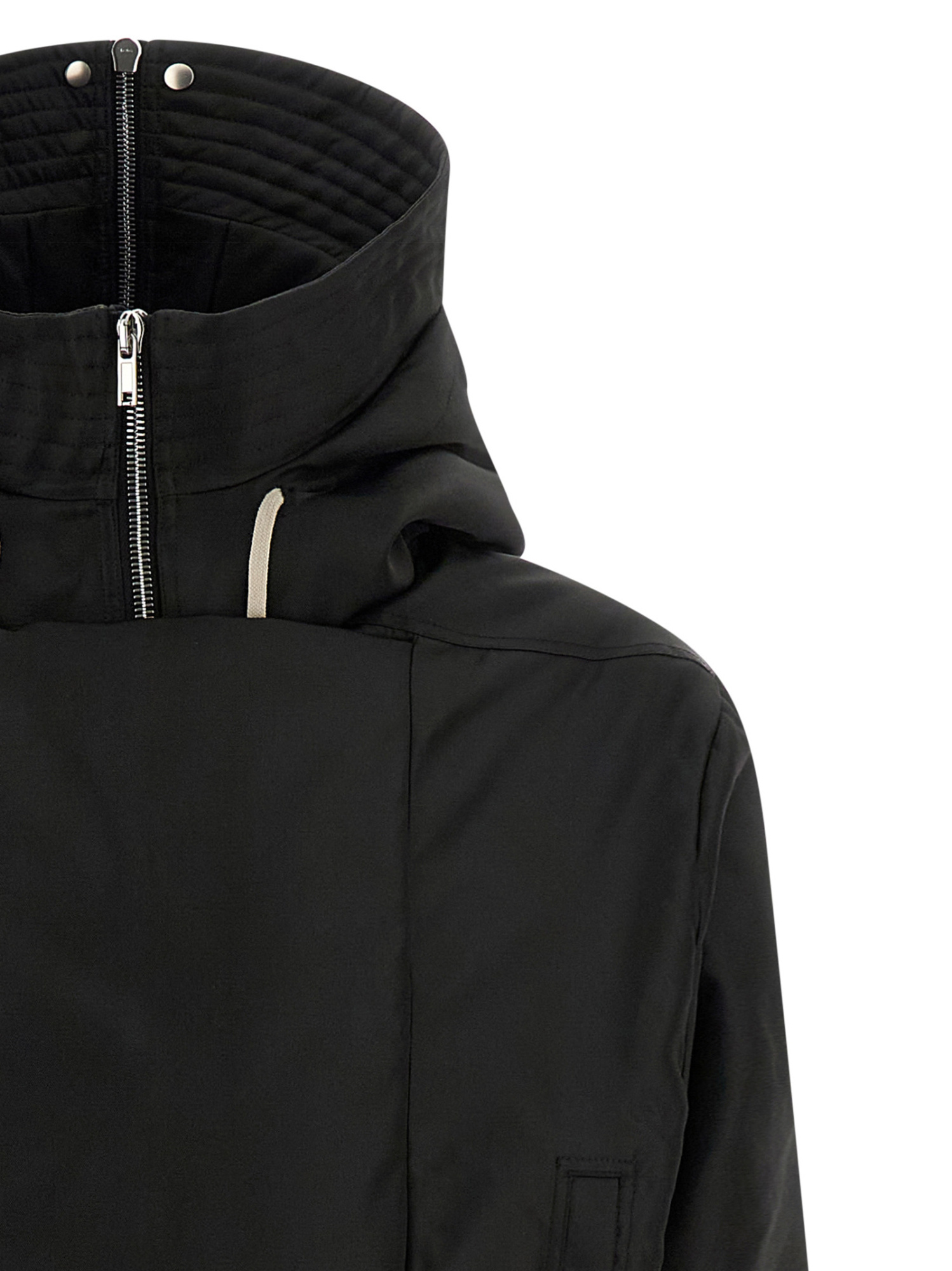 Rick Owens Drkshdw Alice Cropped Down Parka In Black
