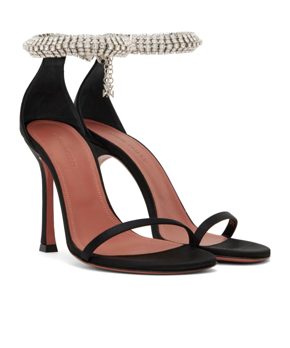AMINA MUADDI IMAN SINGLE-STRING HIGH-HEELED SANDALS