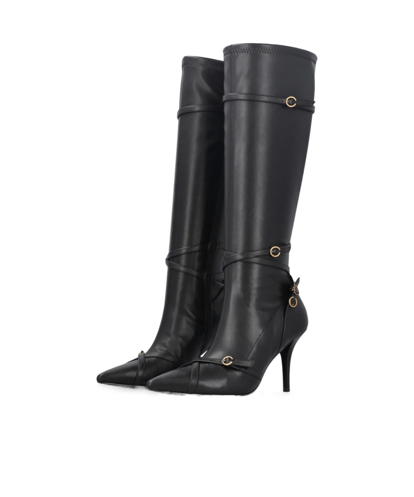 Pinko Pointed Boots In Black